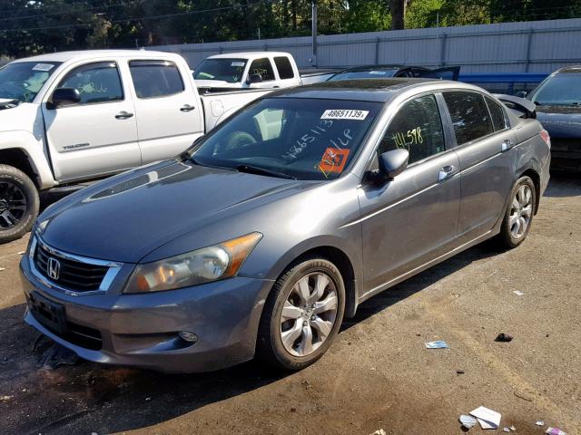 1HGCP36859A005338 - 2009 HONDA ACCORD EXL GRAY photo 2