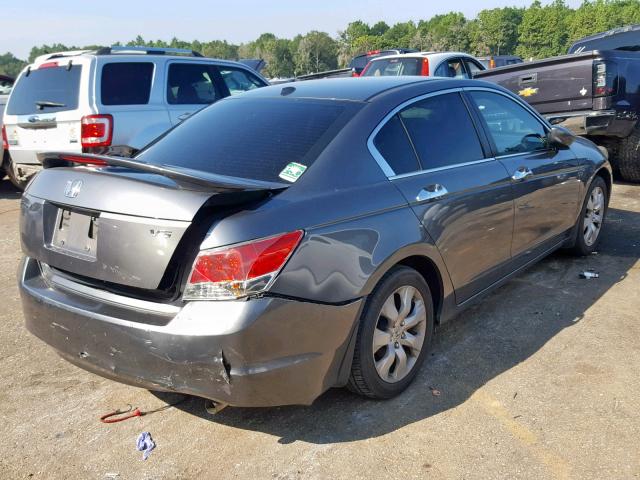 1HGCP36859A005338 - 2009 HONDA ACCORD EXL GRAY photo 4