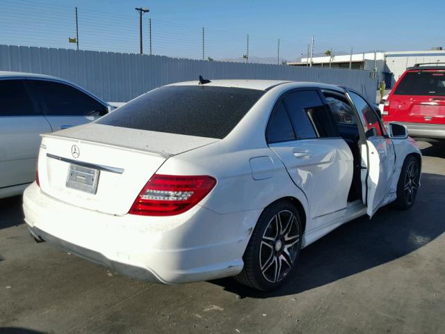 WDDGF4HB5DR299003 - 2013 MERCEDES-BENZ C 250 WHITE photo 4