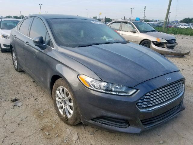 3FA6P0G71FR291275 - 2015 FORD FUSION S GRAY photo 1