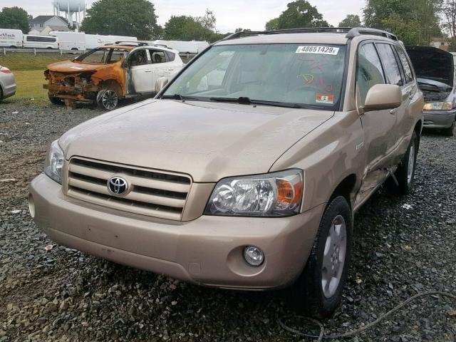 JTEEP21A860149622 - 2006 TOYOTA HIGHLANDER TAN photo 2