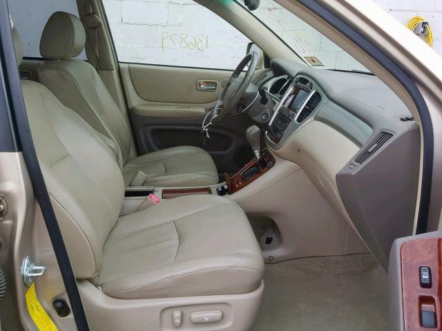 JTEEP21A860149622 - 2006 TOYOTA HIGHLANDER TAN photo 5