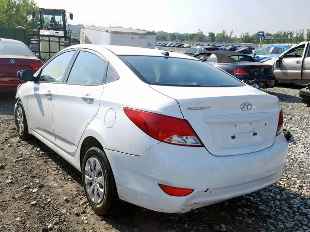 KMHCT4AE1GU103030 - 2016 HYUNDAI ACCENT SE WHITE photo 3