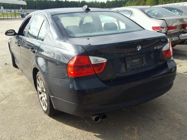 WBAVB33586KR78961 - 2006 BMW 330 I BLACK photo 3