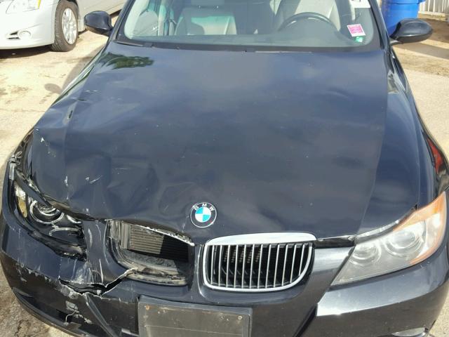 WBAVB33586KR78961 - 2006 BMW 330 I BLACK photo 7