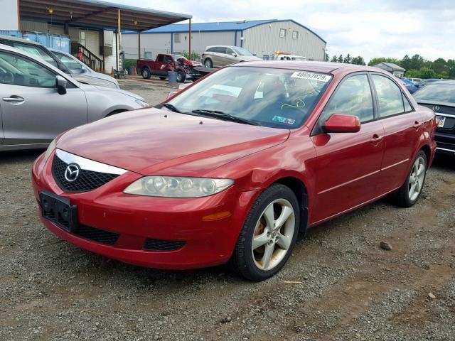 1YVHP80C555M62629 - 2005 MAZDA 6 I RED photo 2