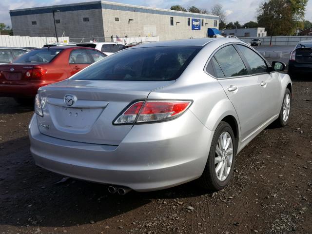 1YVHZ8DH6D5M13194 - 2013 MAZDA 6 TOURING SILVER photo 4