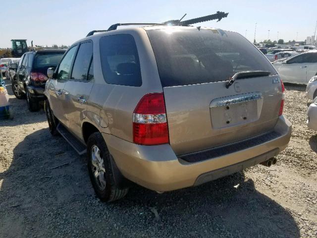 2HNYD18872H511320 - 2002 ACURA MDX TOURIN BEIGE photo 3