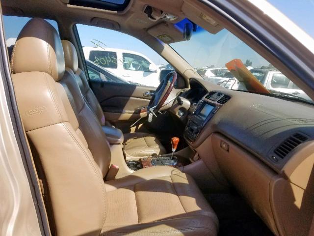 2HNYD18872H511320 - 2002 ACURA MDX TOURIN BEIGE photo 5