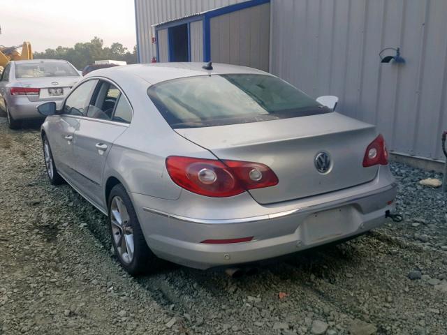 WVWHL73C69E529879 - 2009 VOLKSWAGEN CC LUXURY SILVER photo 3