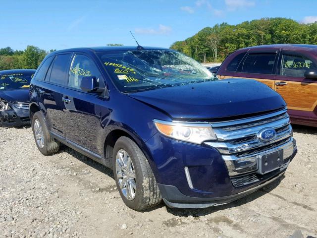 2FMDK4JC0BBA82742 - 2011 FORD EDGE SEL BLUE photo 1