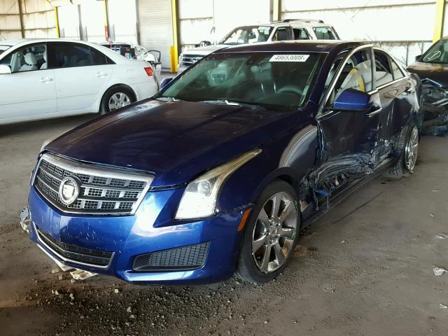 1G6AA5RX1D0175204 - 2013 CADILLAC ATS BLUE photo 2