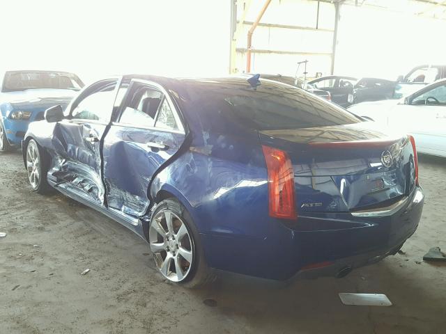 1G6AA5RX1D0175204 - 2013 CADILLAC ATS BLUE photo 3