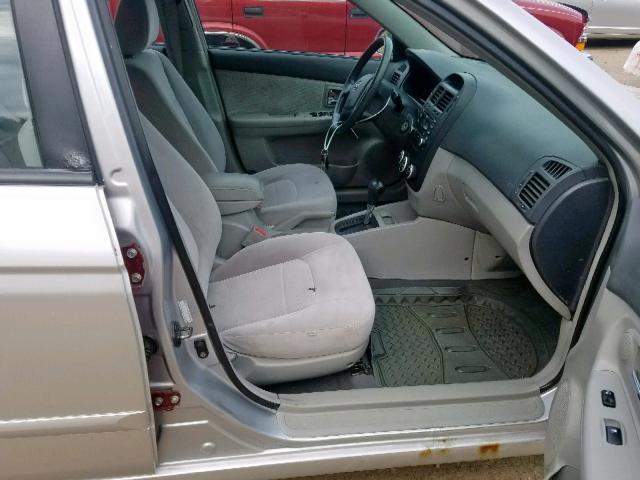 KNAFE121275422238 - 2007 KIA SPECTRA EX SILVER photo 5