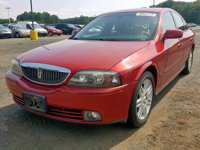 1LNHM87A45Y662608 - 2005 LINCOLN LS RED photo 2