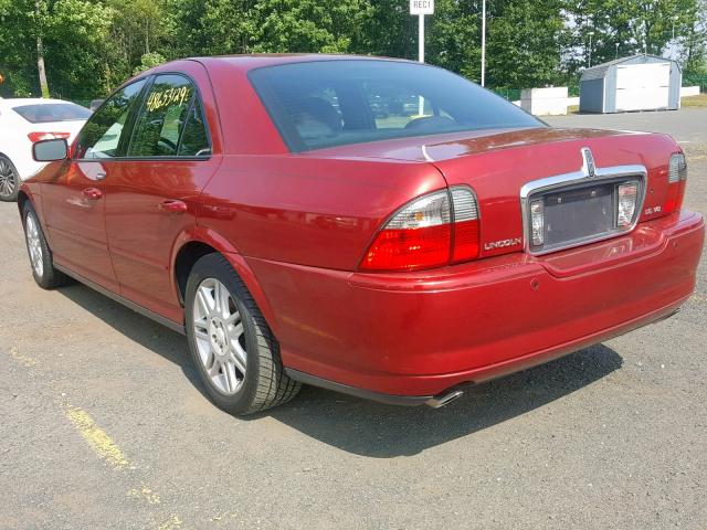 1LNHM87A45Y662608 - 2005 LINCOLN LS 红色 照片 3
