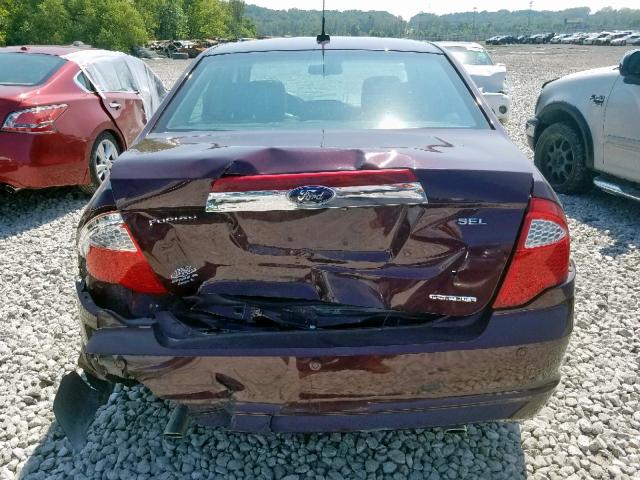 3FAHP0JG9CR411272 - 2012 FORD FUSION SEL PURPLE photo 9