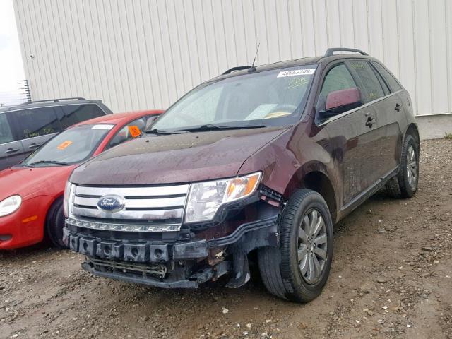 2FMDK49C09BA73876 - 2009 FORD EDGE LIMIT BURGUNDY photo 2