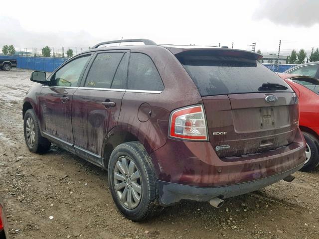 2FMDK49C09BA73876 - 2009 FORD EDGE LIMIT BURGUNDY photo 3