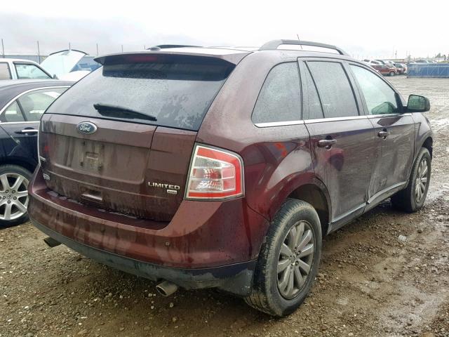 2FMDK49C09BA73876 - 2009 FORD EDGE LIMIT BURGUNDY photo 4