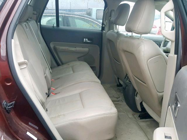 2FMDK49C09BA73876 - 2009 FORD EDGE LIMIT BURGUNDY photo 6