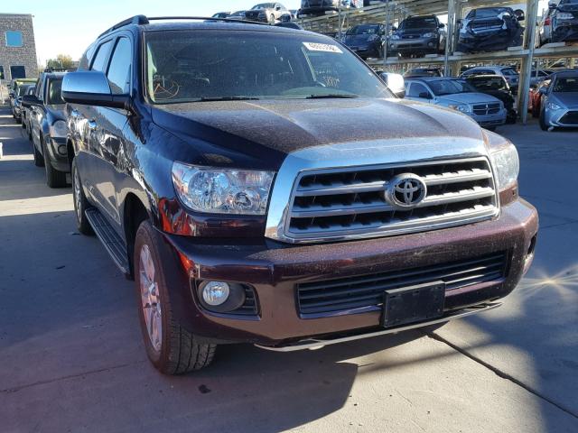 5TDJW5G19FS112784 - 2015 TOYOTA SEQUOIA LI BURGUNDY photo 9