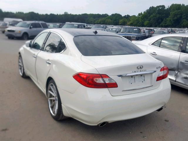 JN1BY1APXCM335883 - 2012 INFINITI M37 WHITE photo 3