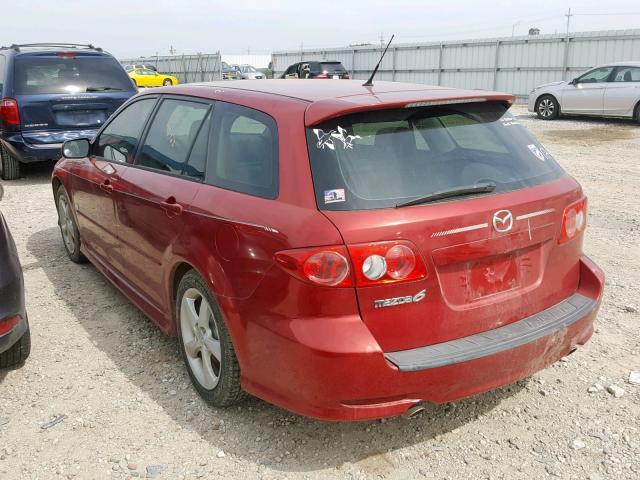 1YVHP82D845N67041 - 2004 MAZDA 6 S RED photo 3