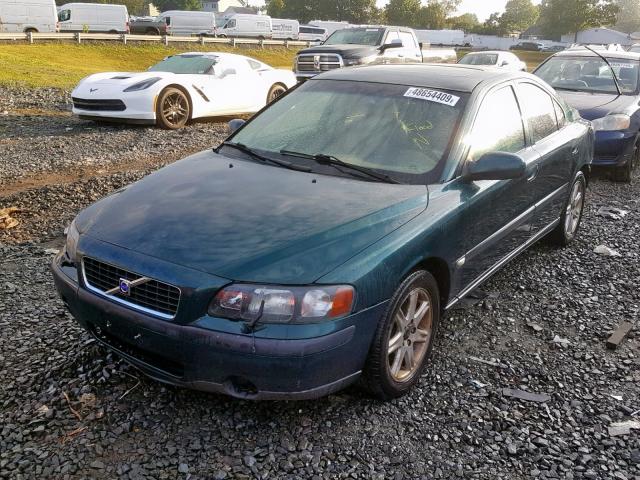 YV1RS61R722159343 - 2002 VOLVO S60 GREEN photo 2