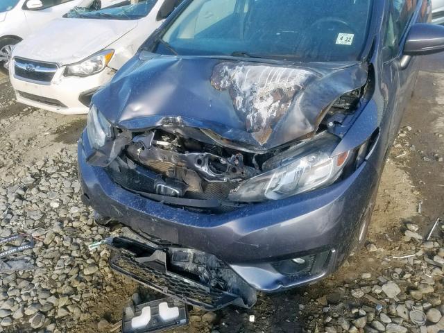 3HGGK5H77HM706710 - 2017 HONDA FIT EX GRAY photo 10