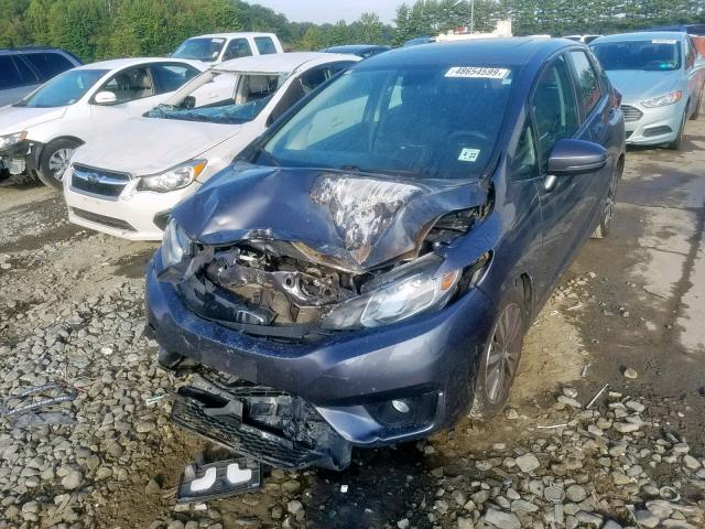 3HGGK5H77HM706710 - 2017 HONDA FIT EX GRAY photo 2