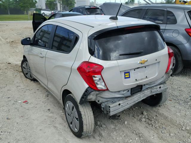 KL8CB6SA4GC591449 - 2016 CHEVROLET SPARK LS TAN photo 3