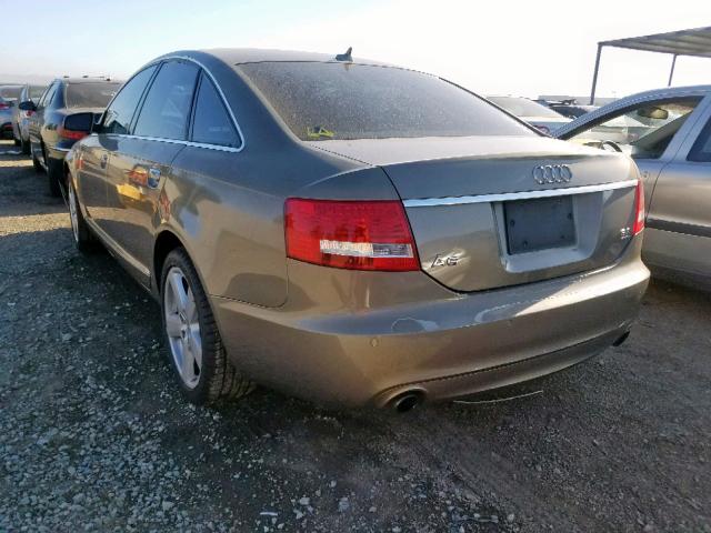 WAUDH74F28N045292 - 2008 AUDI A6 3.2 QUA GRAY photo 3