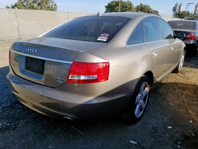 WAUDH74F28N045292 - 2008 AUDI A6 3.2 QUA GRAY photo 4