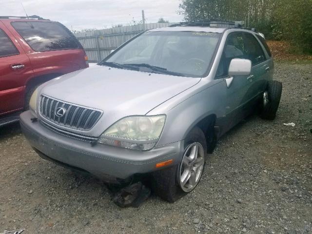 JTJHF10U220291868 - 2002 LEXUS RX 300 SILVER photo 2