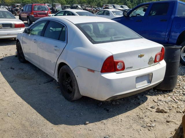 1G1ZA5E05AF286512 - 2010 CHEVROLET MALIBU LS WHITE photo 3