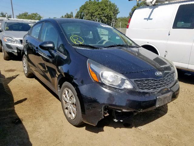 KNADM4A38D6218824 - 2013 KIA RIO LX BLACK photo 1