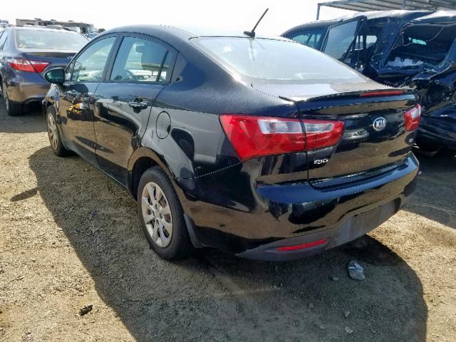 KNADM4A38D6218824 - 2013 KIA RIO LX BLACK photo 3