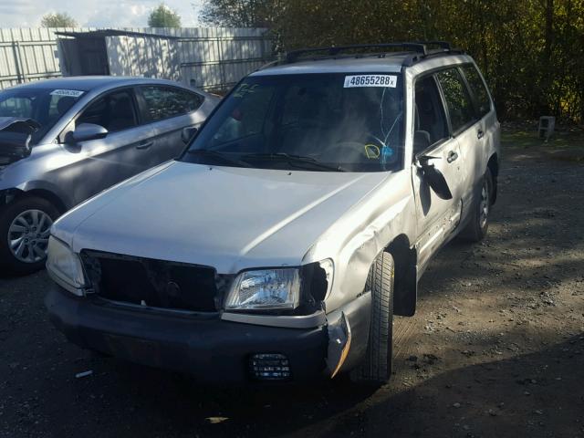 JF1SF63561H735284 - 2001 SUBARU FORESTER L SILVER photo 2