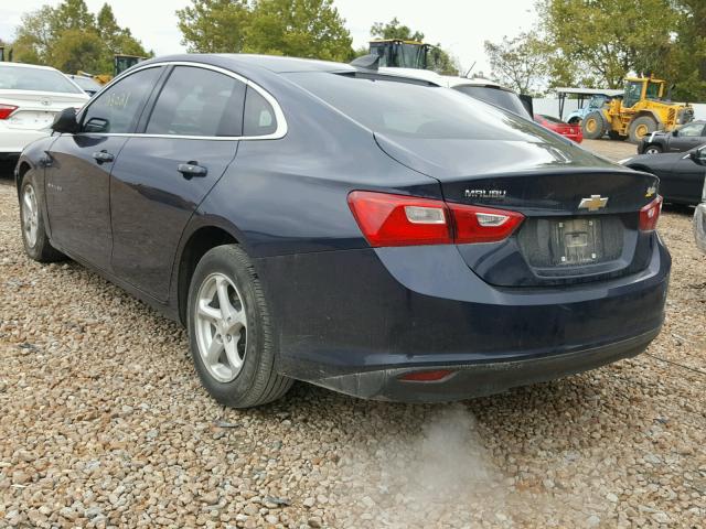 1G1ZB5ST3HF262635 - 2017 CHEVROLET MALIBU LS 蓝色 照片 3