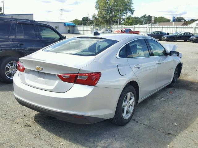 1G1ZB5ST8JF120979 - 2018 CHEVROLET MALIBU LS 银色 照片 4