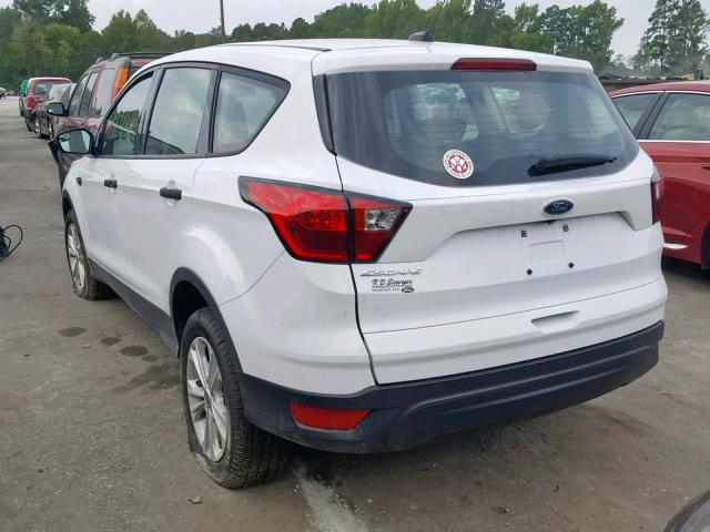 1FMCU0F77KUB22013 - 2019 FORD ESCAPE S WHITE photo 3