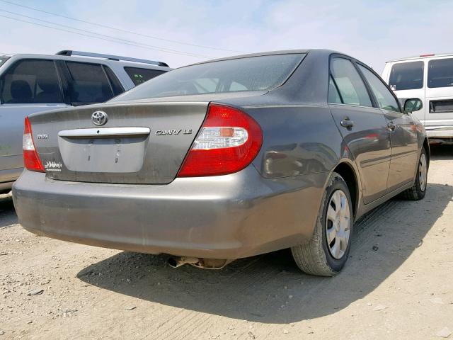 4T1BE32KX3U759872 - 2003 TOYOTA CAMRY LE GRAY photo 4