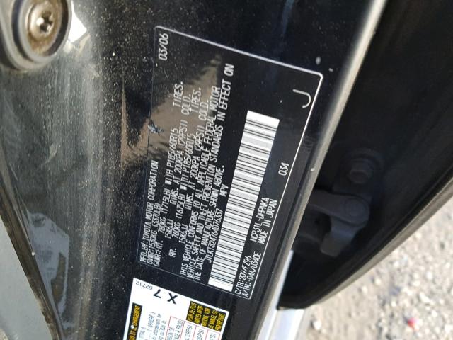 JTLKT324764076337 - 2006 TOYOTA SCION XB Қара фото 10