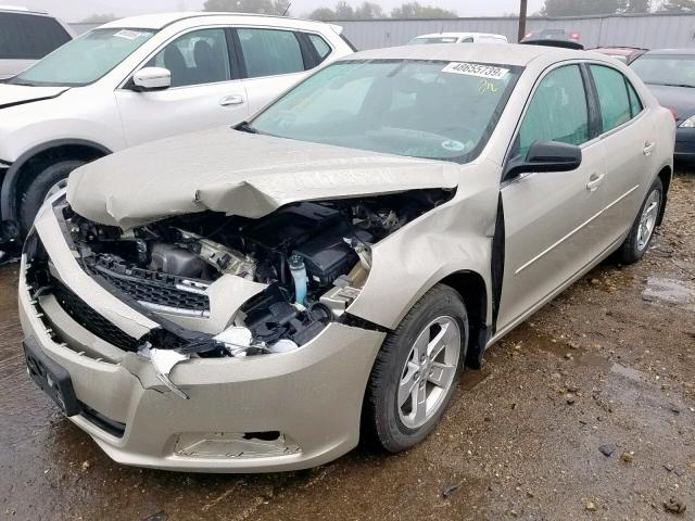 1G11B5SA0DF349771 - 2013 CHEVROLET MALIBU LS BEIGE photo 2