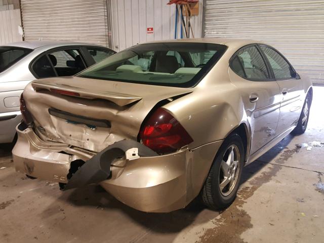 2G2WP522X41256517 - 2004 PONTIAC GRAND PRIX TAN photo 4
