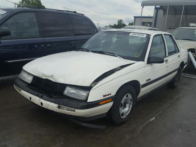 1G1LT53T9ME179163 - 1991 CHEVROLET CORSICA LT WHITE photo 2