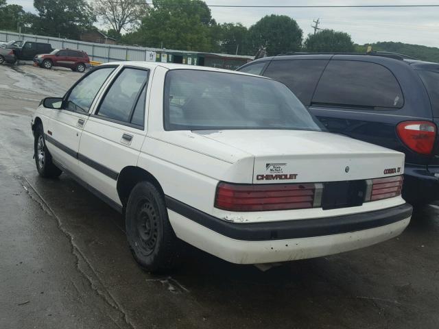 1G1LT53T9ME179163 - 1991 CHEVROLET CORSICA LT WHITE photo 3