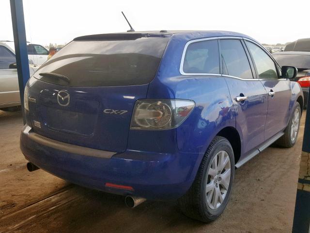 JM3ER293X70139655 - 2007 MAZDA CX-7 BLUE photo 4