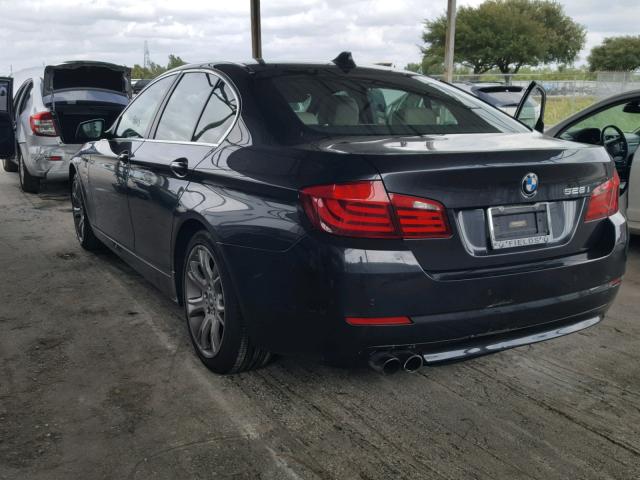 WBAXH5C52CDW04784 - 2012 BMW 528 XI CHARCOAL photo 3